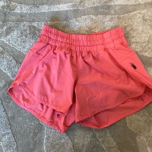 Lululemon pink tracker short